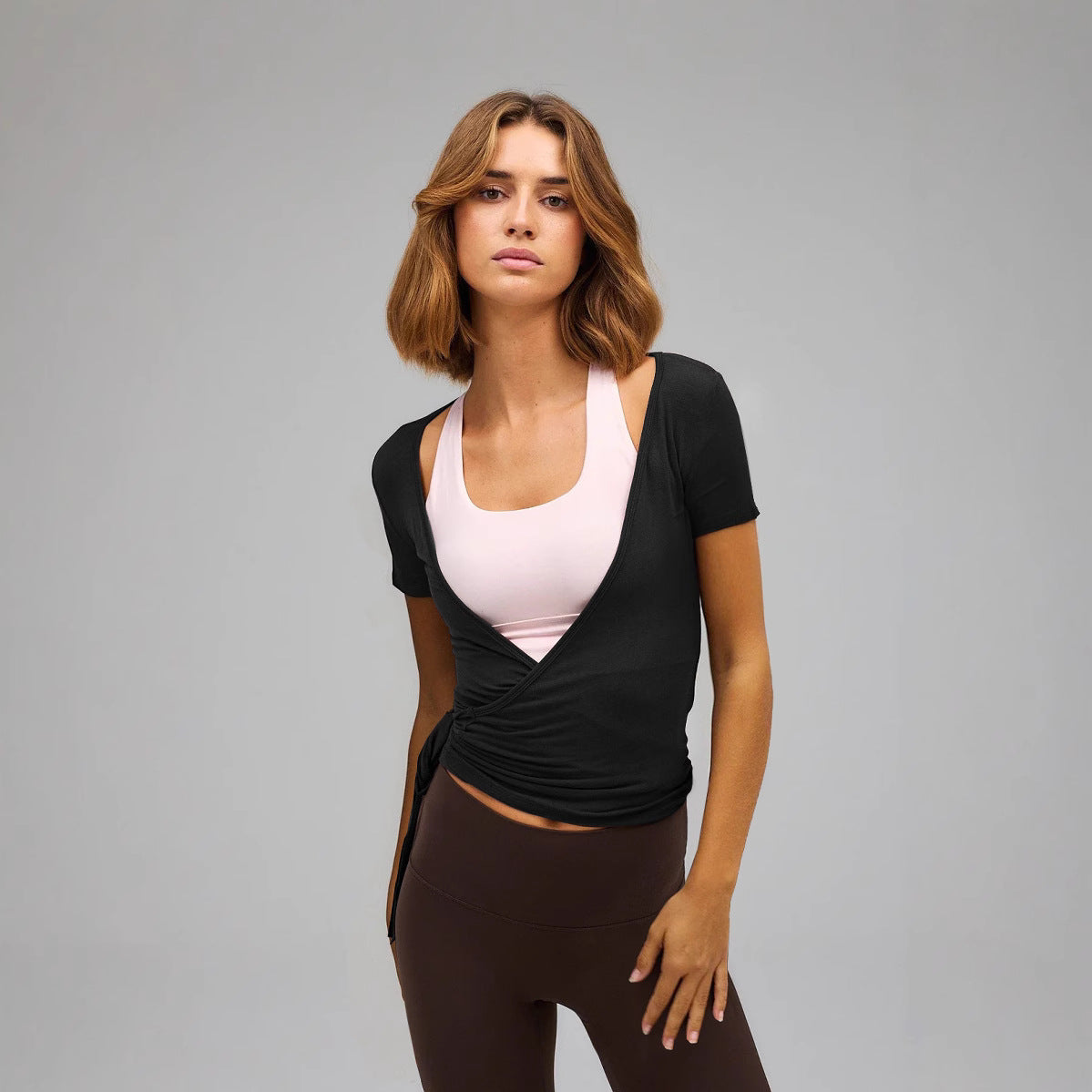 Slim-fit Short-sleeved Sports Blouse Running Training Tight