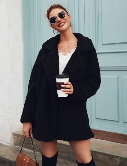 Suit collar long sleeve blouse jacket