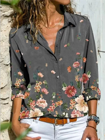 Pocket Loose Plus Size Women's Cuff Button