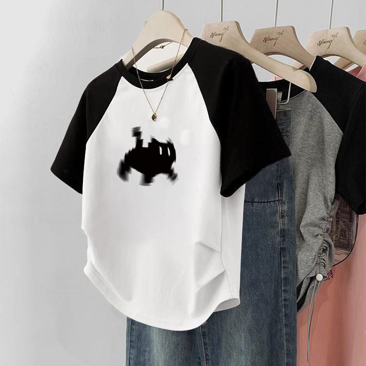 Loose Slimming Short Sleeve Women's Clothing