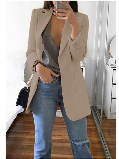 Long sleeve solid color cardigan