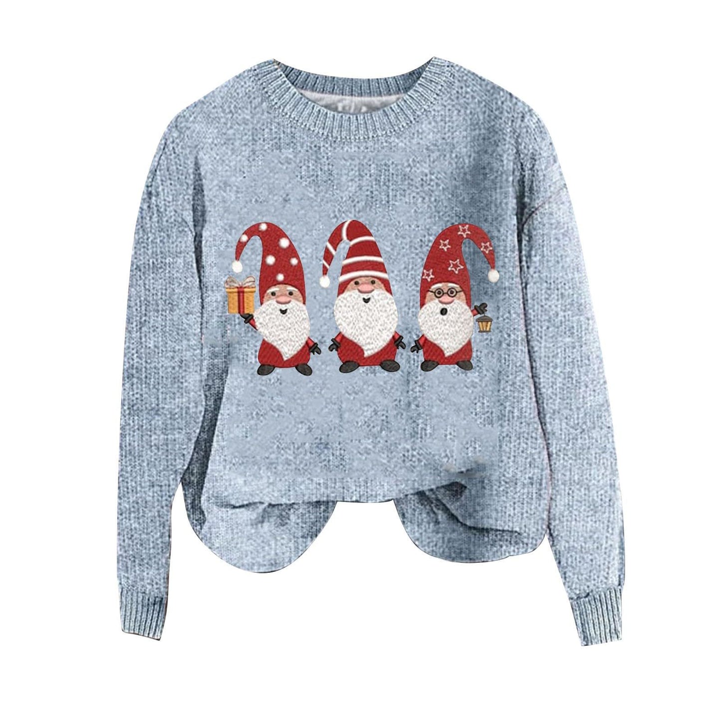 Bodkin Cloth Coat Christmas Elements 3D Printing Round Neck