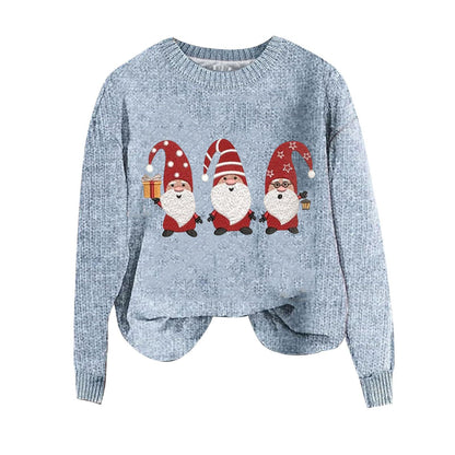 Bodkin Cloth Coat Christmas Elements 3D Printing Round Neck