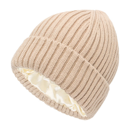 New Satin Warm Wool Hat Men And Women