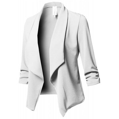 Pleated Solid Color Suit