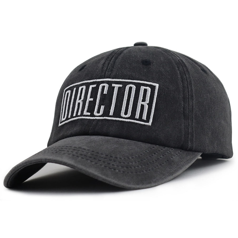 2pcs Director Filmmaker Hats For Women Men, Adjustable Embroidered Wash Cotton Baseball Cap