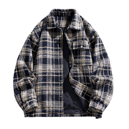Men's Casual American Retro Classic Checkered Shirt