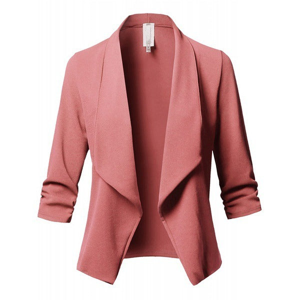 Pleated Solid Color Suit