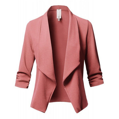 Pleated Solid Color Suit