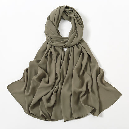 Corner Cathetus All-match Chiffon Headcloth