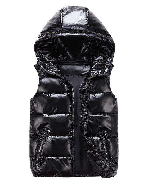 Down Cotton Plus Size Waistcoat Shiny Trend Coat For Lovers
