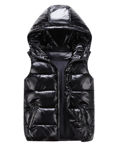 Down Cotton Plus Size Waistcoat Shiny Trend Coat For Lovers