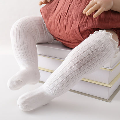 Children's Wooden Ear Over The Knee Mid-calf Length And Knee High Socks
