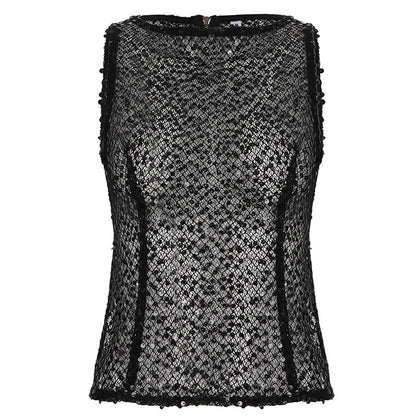 European And American Style Sexy Hot Girl Fashionable Sequins Sleeveless Top