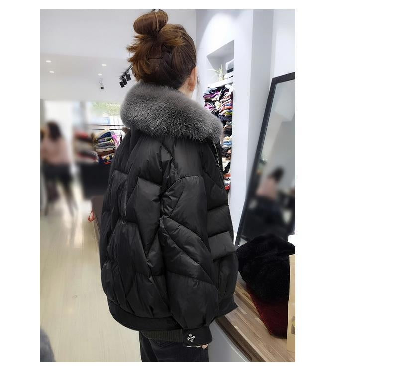 Plus Size Women's Clothing Fat Sister Winter Cotton-padded Coat Cotton Jacket