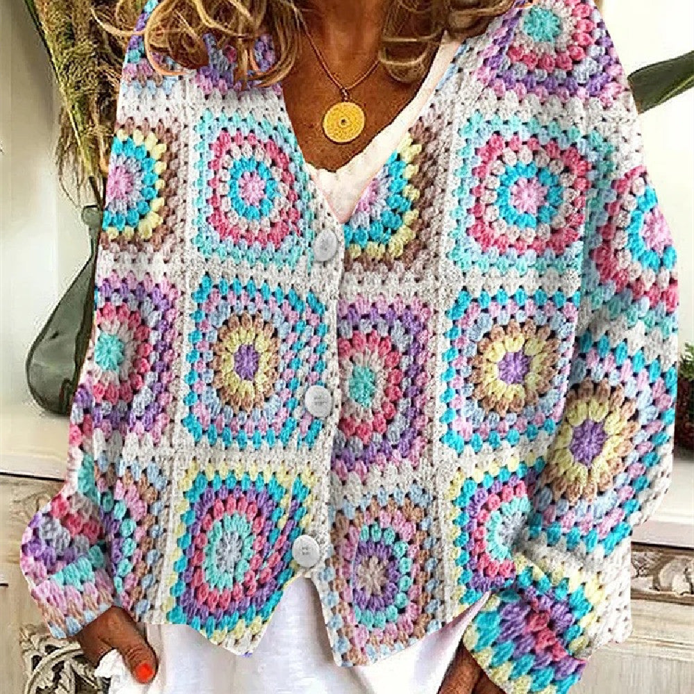 Women's Fashion Printed Casual Jacket