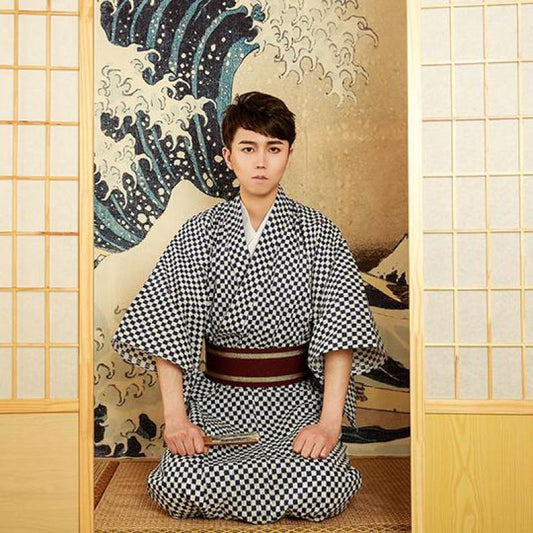 Kimono Formal Traditional Firework Assembly Warrior Gentleman Uniform