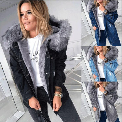 Commuter plus fleece collar coat