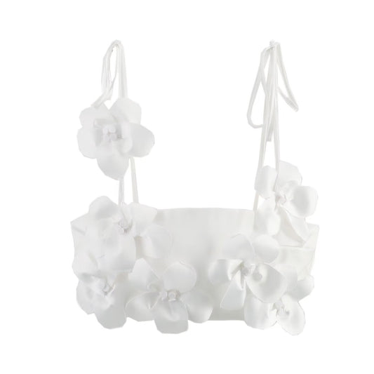 Women's Small Sling 3D Flower Decorative Vest