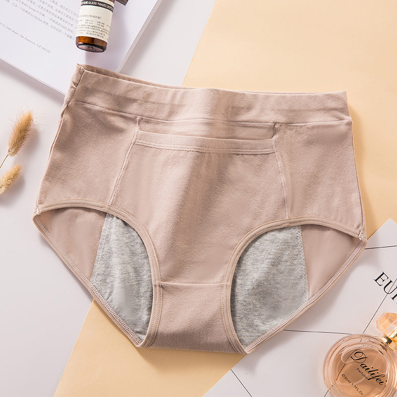 Women's high waist physiological underwear
