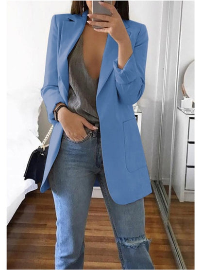 Long sleeve solid color cardigan