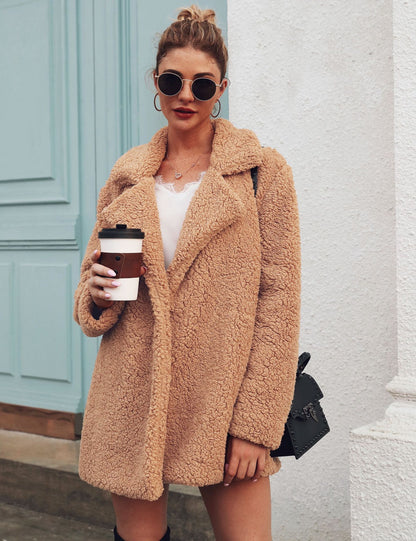 Suit collar long sleeve blouse jacket