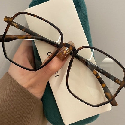 Large Frame Irregular Glasses Round Face Super Light Oversized