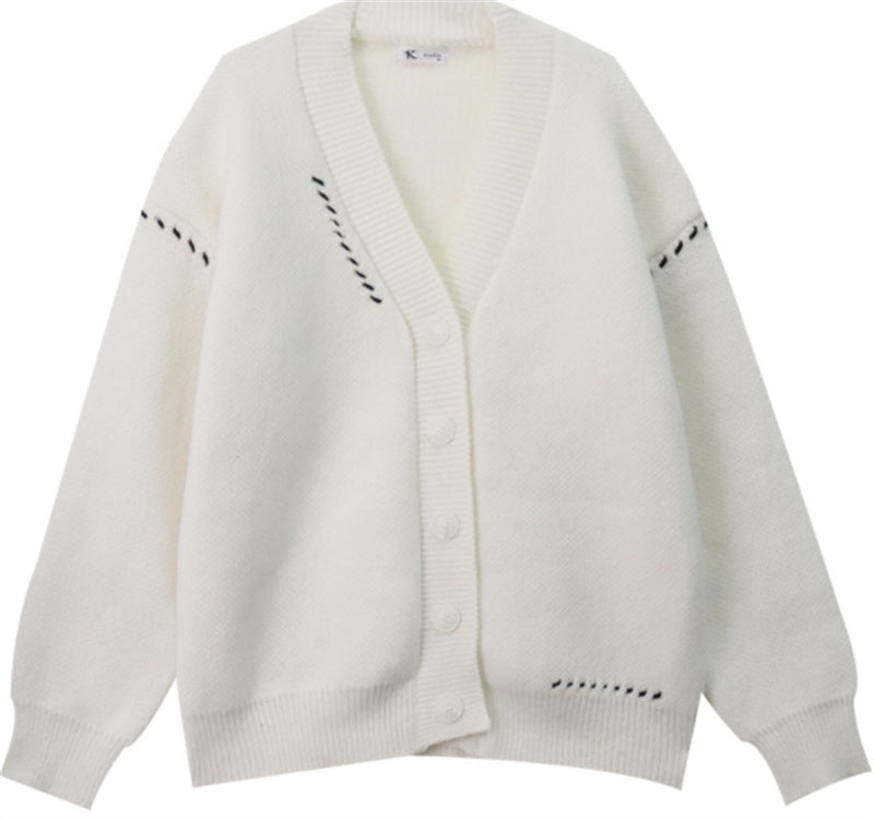 Lazy Wind Sweater Loose Niche Cardigan Coat