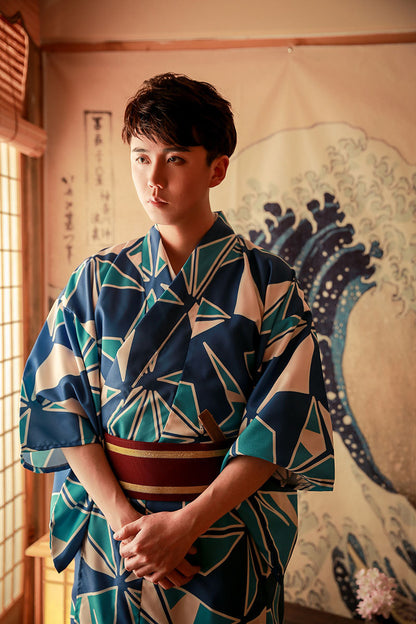 Japanese Kimono Formal Polyester Anti-Wrinkle Non-Ironing Kimono Suit