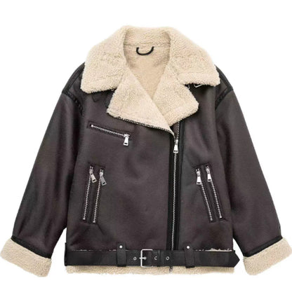 Women's Double-sided Jacket With Belt