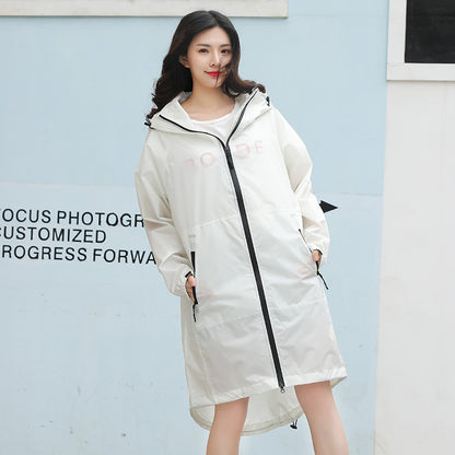 Couple Raincoat Walking Trendy Long Waterproof