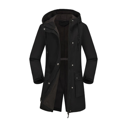 Autumn And Winter Soft Shell Jacket Women's Rain-proof Hooded Women's Raincoat