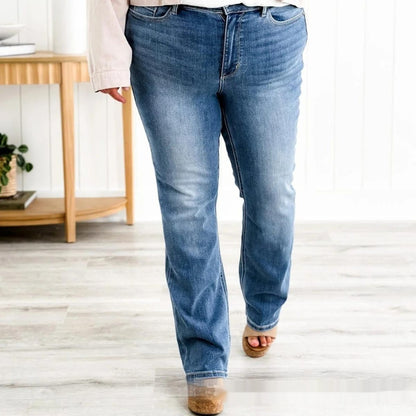 Fashion Plus Size Stretchy Slim-fit Jeans