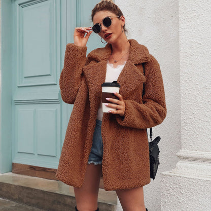 Suit collar long sleeve blouse jacket