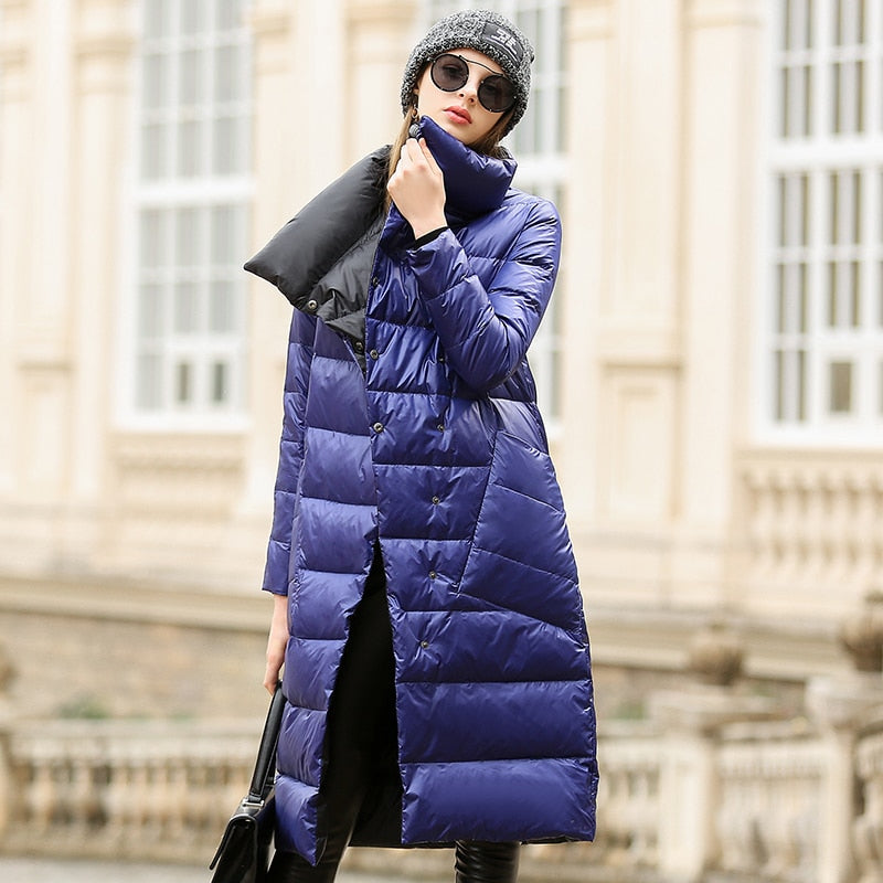 Extended down jacket