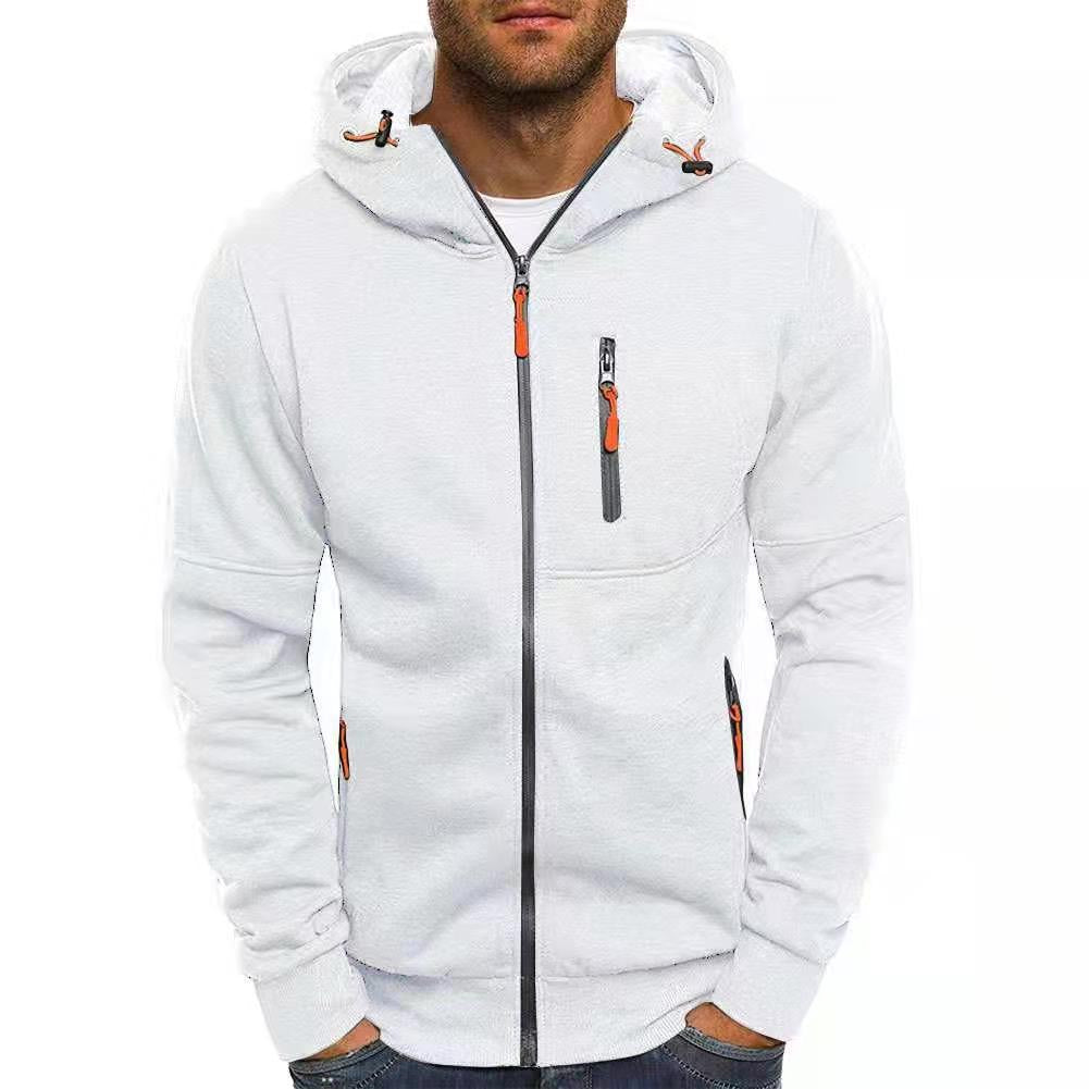 Casual Jacquard Sweater Cardigan Hooded Jacket