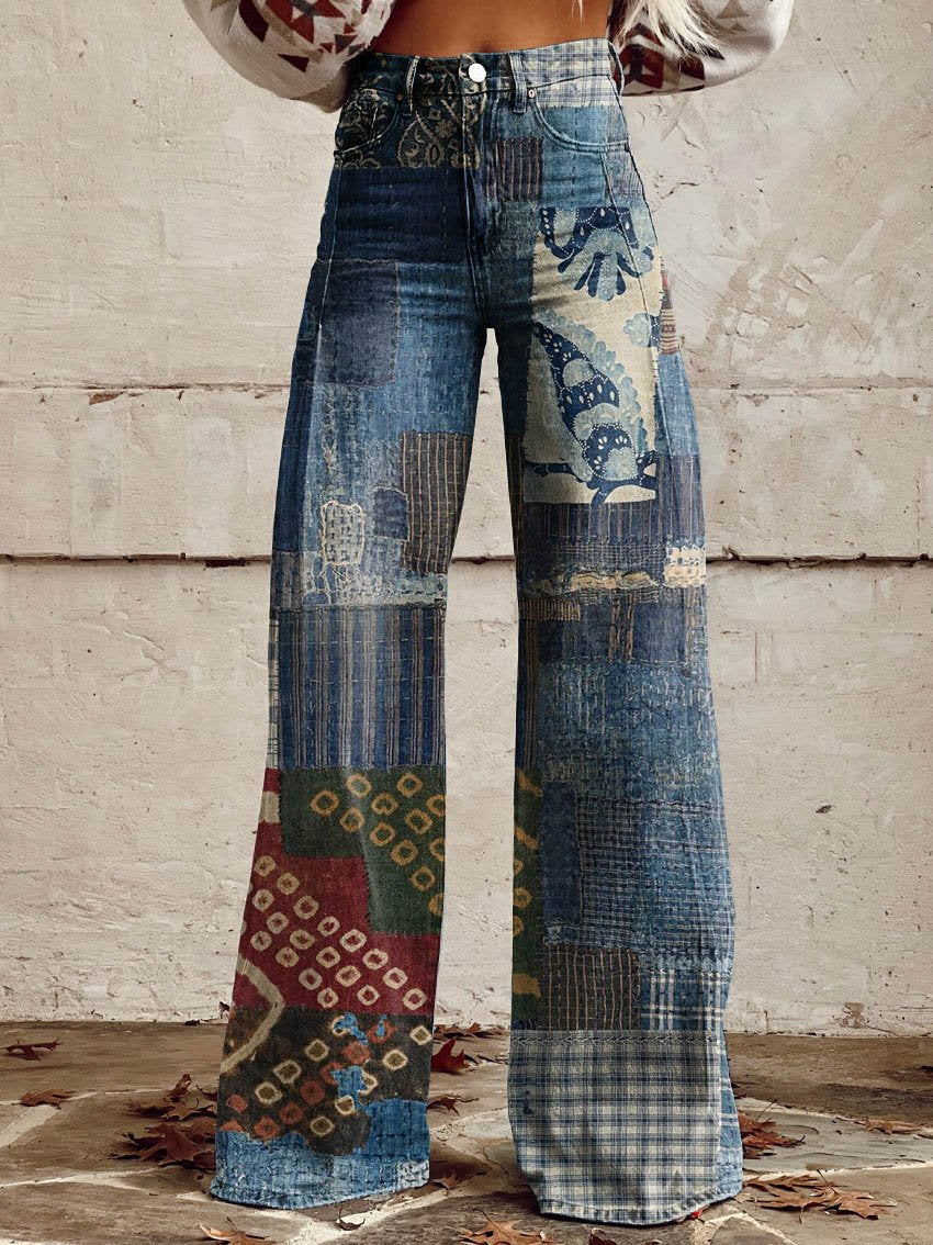 European And American Plus Size Women's Casual Pants Thin Wide Leg