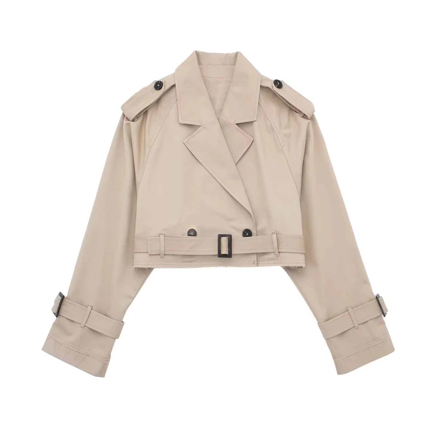 European And American Style Women's Short Cut Windbreaker
