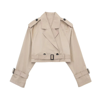 European And American Style Women's Short Cut Windbreaker