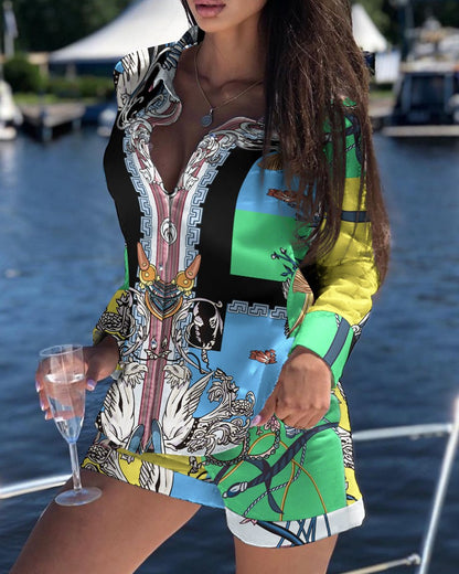 Fashion White Cutout Shirt Suit Women