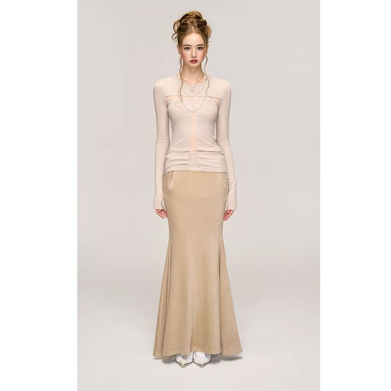 Fashion Long Sleeve Bottoming Shirt For Women
