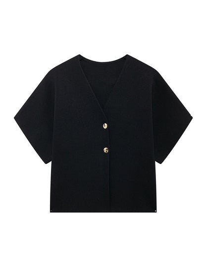 Women's Clothing Women's Knitwear Temperament Elegant Short Sleeve
