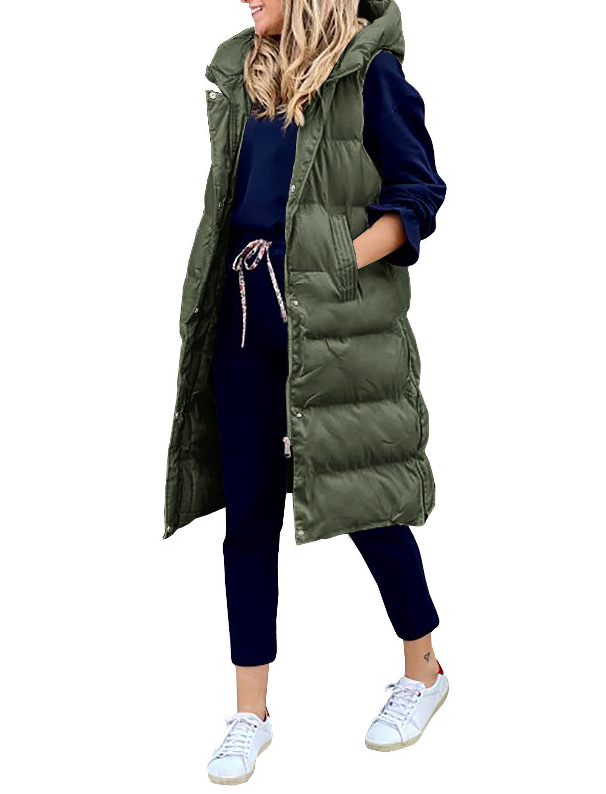 Loose Casual Fashion Single-breasted Sleeveless Jacket