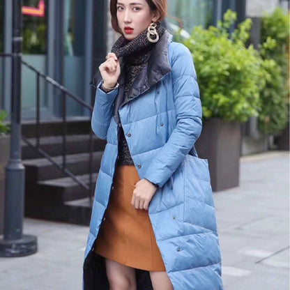 Extended down jacket
