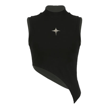 Women's Half-high Collar Basic Slimming Vest