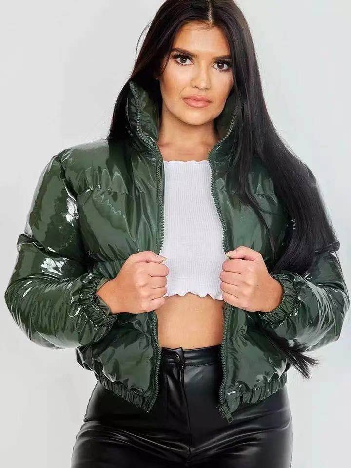 Glossy Bread Jacket Down Cotton Jacket Quilted Jacket