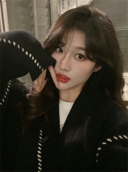 Lazy Wind Sweater Loose Niche Cardigan Coat