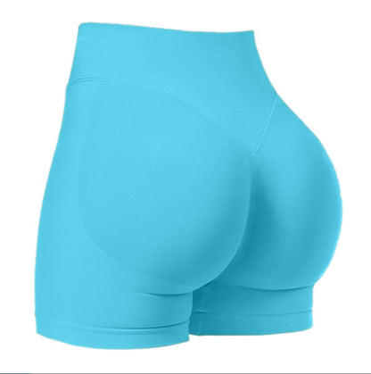 High Waist Yoga Shorts Tight Hip Raise Seamless Quick-drying Pants For Sports Fitness