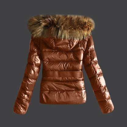 Thin down coat short