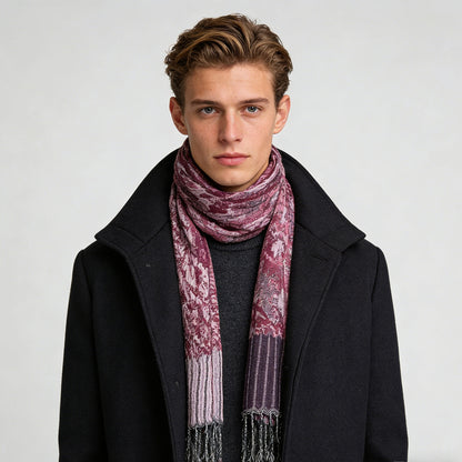 2pcs Glamorous Dinner Accessory Rich Jacquard Texture Catches Light Evening Jacquard Scarf,Luxe Look For Evening Wear,Scarf,vacation,daily Life,evening Party,Office Appropriate Subtlety For Women Men